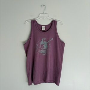 ComfortWash Peace Funk Love Funklefest Purple Graphic Tank Top